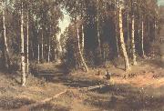 Ivan Shishkin Brook in a Birch Grove china oil painting artist